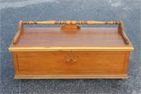 Lane cedar chest with rail