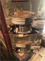 4 Kirkland Chafing dishes in boxes