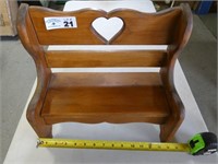 14" Long Wooden Bench