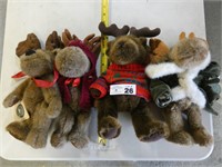 (3) Boyds Moose & Other