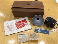 Ansco Readyflash camera with case