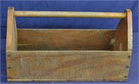 Vintage Arts & Crafts Wood 18" Toolbox