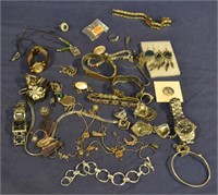 Lot Various Vintage Costume Jewelry