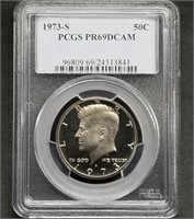 1973-S Proof Kennedy Half Dollar PCGS PR69DCAM