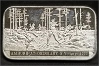 1 Troy Oz .999 Silver Bar - Bicentennial Commem.