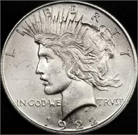 1922 Peace Silver Dollar Gem BU