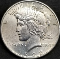 1925 Peace Silver Dollar Gem BU
