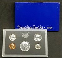 1968 US Mint Proof Set w/Silver Kennedy Half MIB