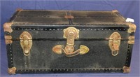 Antique Flattop Steamer Trunk 30"x16"x13"