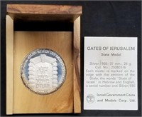 Israel Gates of Jerusalem Proof Silver Medal