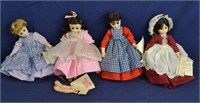 4pcs Various Madam Alexander Dolls With Stands