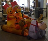 Winnie The Pooh Christmas Outdoor Blowup Deco
