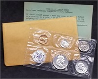 1956 US Mint Silver Proof Set in Envelope, Nice!