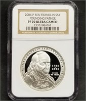 2006-P Ben Franklin Silver Dollar NGC PF70 UCAM