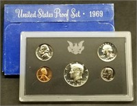 1969 US Mint Proof Set w/Silver Kennedy Half MIB