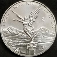 2002 Mexico 1oz Silver Libertad .999 Silver BU