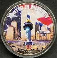 2002 1oz Silver Eagle 9/11 Flight 93 Tribute Coin