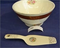 Vintage Stetson 9" Bowl and Pie Server
