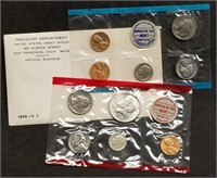 1968 US Double Mint Set w/Silver Kennedy Nice