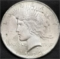 1923 Peace Silver Dollar BU