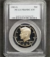1983-S Proof Kennedy Half Dollar PCGS PR69DCAM