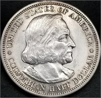 1893 Columbian Expo Silver Half Dollar Gem BU