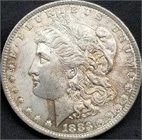 1883-O US Morgan Silver Dollar Gem BU