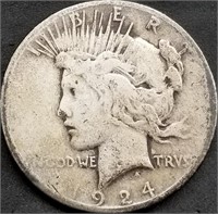 1924-S Peace Silver Dollar