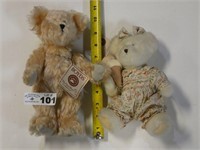 Pair of Boyds Head Bean Collection Bears