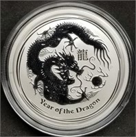 2012 Australia 1/2oz .999 Year of the Dragon BU