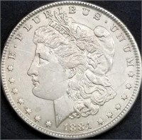 1884-P US Morgan Silver Dollar BU