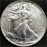 1988 1oz Silver Eagle Gem BU