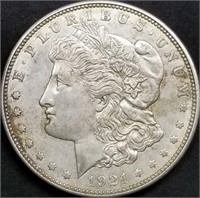 1921-D US Morgan Silver Dollar BU