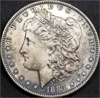 1884-O US Morgan Silver Dollar BU Toned