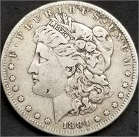 1884-S US Morgan Silver Dollar, Better Date