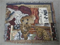 (2)  Boyds Tapestry Throw Blankets