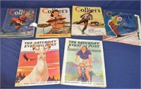 Lot 1930s Collier's Magazines & A Couple Post