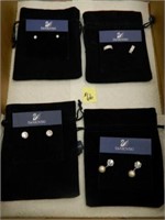 4 Pair of Swarovski Earrings