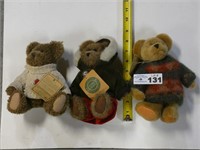 (3) Boyds Investment Collectables Bears