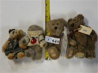 (4) Various Small Boyds Bears