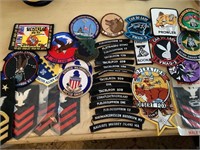Large lot of military patches