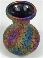 Irridescent Decorated Vase