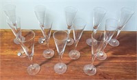 12 pcs. Holmesgaard Crystal Champagne Glasses