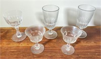 5 pcs. Vintage Glassware / Crystal