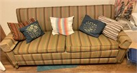 Vintage Sleeper Sofa & Throw Pillows