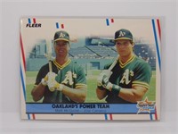 McGwire / Canseco 1988 Fleer #624