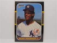 Rickey Henderson 1987 Donruss #228