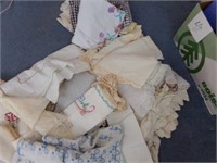 LARGE ASSORTMENT OF LINENS-MISC