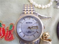 Benrus Watch,Earrings,Christmas Stocking Cat Pin