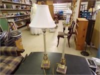 Pair Table Lamps 29"